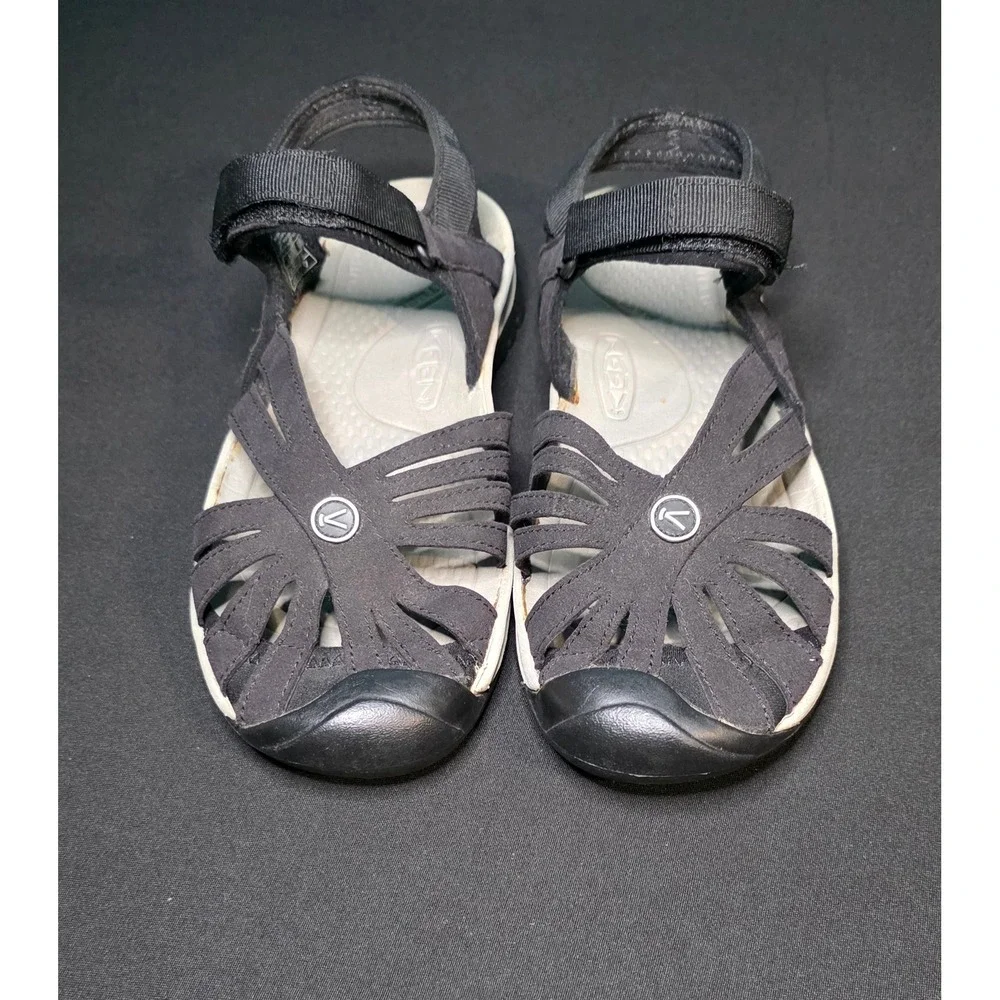 KEEN Rose Sandals Womens 8.5 Black Strappy Outdoor Water Shoes